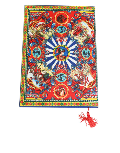 Dolce & Gabbana Multicolor Sicilian Carretto Print Journal Notebook